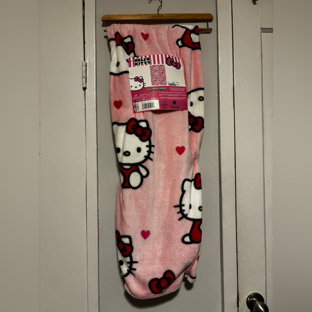Hello Kitty Pink Silk Touch Throw